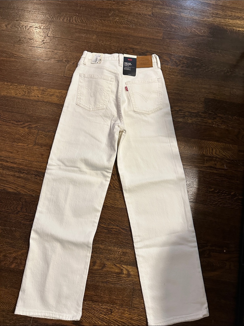 Levi's White Straight Jeans - Classic Five-Pocket